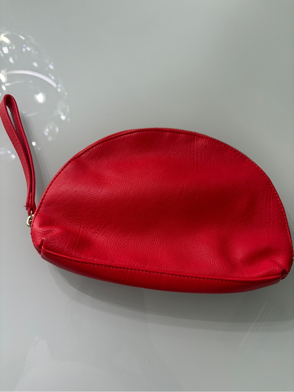 Banana Republic Red Leather Wristlet Pouch